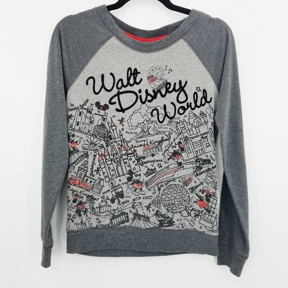 Disney Sweaters - Disney Parks Walt Disney World Grey Sweater XS